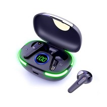 블루투스이어폰 무선 블루투스 5.1 스포츠 소음 감소 헤드폰 터치 컨트롤 250mAH 아이폰 7 8X11 12 13 프, 01 black