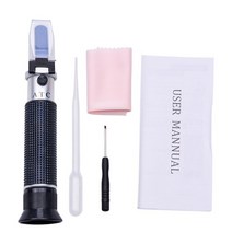 Handheld Salinity Refractometer 0-100‰ 1.000-1.070SG Auto Temp Compensation Tester for Seawater Aqa, 02 copper core
