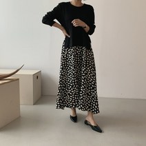 라멜라 / 믹스 레오파드 루즈핏 롱 원피스