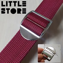 리틀스토어 금속 버클 25mm 웨빙끈 연결 부자재 가방 고리 조리개 타프 스크린 핸드메이드 용품, 실버