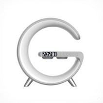 Picky Virgo 침실무드등+ led 시계+블루투스스피커+무선충전 4in1, 그레이