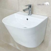 대림바스 CL-384 일체형 반다리 세면기 부속풀세트포함 CL384 신제품 추가비용X, 1개, 자동, P트랩, 추가안함