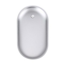 충전식손난로 히터 미니 휴대용 포켓 충전기 겨울 히터 난방, 실버-5000mah