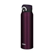 써모스 물통 진공 단열 휴대 머그【원터치 오픈 타입】750ml 미드나잇 블랙 JNR-750 M-BK 보온 물병 대용량 대형 보틀 일제 보냉병, 01.0 . 75L, 01.미드나이트 블랙, 01.단품
