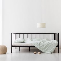 마켓비 RISHULT 데이베드 침대 슈퍼싱글사이즈 SS 120x200, 매트블랙