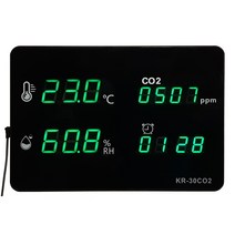 KR-30CO2 국산 대형 온습도계/이산화탄소 측정기/CO2 측정기/실내용 디지털/벽걸이형
