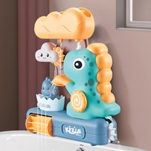 [물놀이태엽장난감] [행운이네] 돼지와 거북이 사총사 목욕놀이 장난감 유아 물놀이, 혼합색상