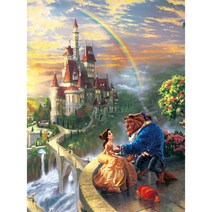 DIY 직소퍼즐 킨케이드 디즈니 미녀와 야수 150피스, 단품, 150PCS
