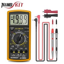 멀티테스터기 접촉/비접촉 타코메타/회전계/RPM/회전수측정기 디지털 멀티미터 전문 자동 테스터 multimeter hd color screen ultrathin ohm ncv, 갈색