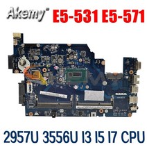 e5-571g la-b161p 마더보드 w 2957u 3556u i3 i5 i7 4세대 5세대 cpu for acer aspire e5-571g e5-531 e5-571 노트북 메