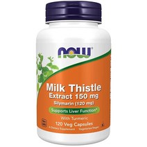 NOW 실리마린 밀크 씨슬 추출물 식물성 캡슐 120정나우푸드(now foods), 120 Veg Capsules