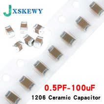 100pcs 1206 50V SMD 두꺼운 칩 적층 세라믹 커패시터 10pF- 100 미크로포맷 10NF 100NF 1 2.2 4.7 10 22 47 22PF, [33] 100nf