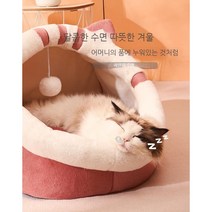 YAPOGI 반려동물 하우스 사계절 파스텔 고르게 뭉치지안고 활성염색방식 탈색방지 이동식담요 청소간편, 딸기 셰이크