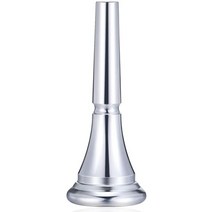 전문 트럼펫 마우스피스 meg 3c size for bach 초보자 뮤지컬 트럼펫 액세서리 부품 또는 손가락 운동기, 프렌치마우스 실버