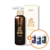 미엘 20% 아하 필링 200ml 각질관리 노폐물제거 + 템푸스21 에센스 50ml 랜덤 증정