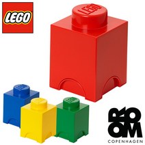 [레고] 블럭정리함-1구(그린 레드 블루 옐로우 택1), 색상:그린