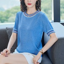 우리우리 여름 반팔티 여성 미시 여성복 박시 날씬해보이는 티셔츠 예쁜-49299