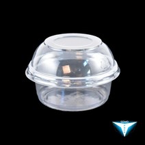 DL-500-1 투명 과일컵 델리컵용기 델리컵 디저트컵 베이커리 견과류 푸딩 머핀컵 테이크아웃컵 돔뚜껑 200개세트