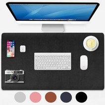 대형 데스크 매트 PU 게임용 마우스 패드 가죽 패드 방수 게이머 키보드 매트 900x400 XXL PC 카펫, CHINA, 80x30 cm, Black_CHINA | 80x30 cm