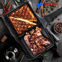 키친아트 트윈그릴팬 혼족팬 토스트팬 스테이크팬 2가지요리한방에, 1개, 키친아트 트윈팬(일반)