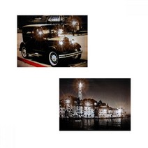 집들이선물 불들어오는 LED 인테리어액자 40X30 택1 거실벽걸이3종