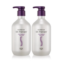 실크테라피 샤인 트리트먼트 화이트머스크 500ml x 2 / 머리 영양제 바르는 전문가용