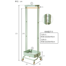 이동식 행거 옷걸이 매장용 조립식 옷정리 스탠드 철제 드레스룸, 그린