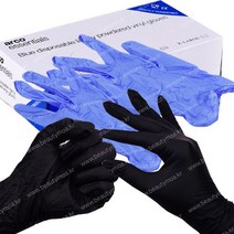50p 일회용 라텍스 장갑 리트릴 장갑 시술용 위생장갑 시험용 국시용 안산 뷰티모아 블루 블랙, 블랙/M소형50쌍100p/1ea