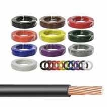 UL1015 AWG14 1M단위 절단 7칼라 600V 105도 리드선, AWG14 (약 2.08SQ), 백색(WH) 1M, 1개