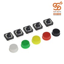 YST-1102T CTT-1102T 4핀 택트푸쉬버튼스위치 캡색상, (3)Yellow노랑
