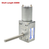 웜기어 감속기 4632-370 12V 볼트 DC M6 나사 샤프트 길이 50MM 3V6V24V 웜 기어드 모터 역방향 감속 자, 16 55rpm_02 12V