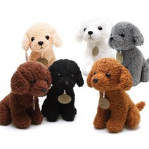 [기프트앤돌] 진짜 같은 리얼 토이푸들 강아지인형 펫인형 애착인형 인형선물 25cm, 베이지/25/극세사A