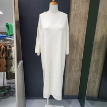 [백화점SAY][파파야] 루즈핏 브이넥 칠보 니트 원피스 PNMROP001C
