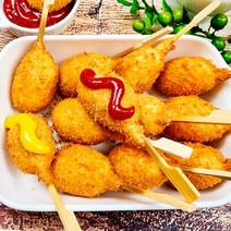 캠핑메뉴 마약핫도그 꼬마핫도그 한입핫도그 3봉, 단호박 핫도그 3봉
