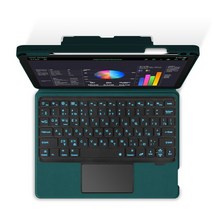 가성비 IPad Air 5 용 음성 키보드 10.9 "4th 5th Gen Pro 11 2018 2020 12.9" 3th 케이스 터치, 09 iPad Pro 10.5 2019, 04 Russian Green