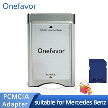 메모리카드 프로모션 Onefavo SD-PC PCMCIA 어댑터 메르세데스 벤츠 E300C280S500S600 차량용 MP3 SD 메모리 카드, 한개옵션0