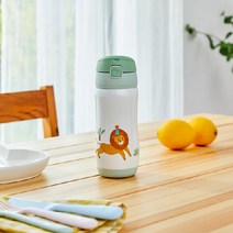 모던하우스 천호점 리빙 파티애니멀스 원터치 빨대보온병300ML 그린 KI0521015