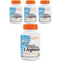 닥터스베스트 L-아르기닌 500mg 바이레이어 타블렛, 120정, 4개