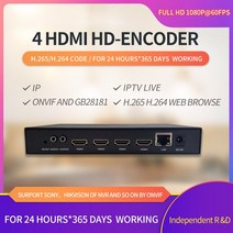 NTV 4 * HDMI 호환 입력 비디오 인코더 H.265 H.264/MPEG4 HTTP/RTSP/HLS/RTMP 라이브 스트림 인코더 WOWZA Facebook Live Yo