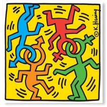 더홈아트 캔버스액자 키스해링 무제 1985