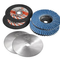 그라인더 핸드 무선 미니 소형 시리스 앵글 그라 V 0 ° 회전 연마 기계 V 마끼다 용, 04 6Pcs Cutting wheel_02 EU