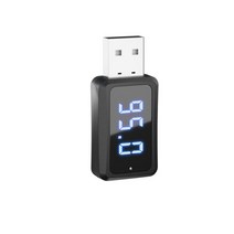 카팩 차량용 블루투스 핸즈프리 동글 송수신기 듀얼 고속충전 5.3 FM02 미니 USB 송신기 수신기 LED 디스플레이 통화 자동차 키트 자동 무선 오디오 FM 라디오, [01] Black, [01] Black, 01 Black