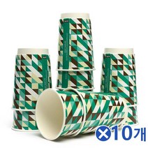 예쁜 이중 종이컵 10p세트 365mlx10개 정수기종이컵, 단일상품(SLO2888)