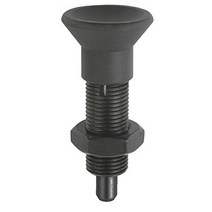 Kipp 03093-22004 Steel Indexing Plungers Without Collar and Extended Locking Pin H Style Locking P, 1, 40.5 mm Length, M8 x 1 Thread