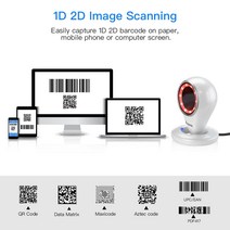 3d스캐너 3d스캔 Eyoyo EY-6500 2D QR 데스크탑 바코드 스캐너 슈퍼마켓 저장소 POS 1280*1024 CMOS 지원, 한개옵션0