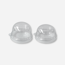 새담 SH-180 투명 100개 / 원형 화과자 용기, 높은 뚜껑(5.5cm)