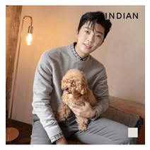 인디안 INDIAN 그레이 블루 잔체크 셔츠_MITNLWF8401
