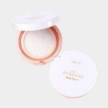 식물나라 산소수 생기톤업선쿠션 01호 뽀얀화이트 (본품 15g+리필 15g) [머리끈 2pcs 증정], 15g