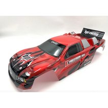 레드 바디 카 쉘 1/10 RC 스타디움 트럭 105845 E-Firestorm 10T - HPI 레이싱 112878 플럭스 RTR 10551