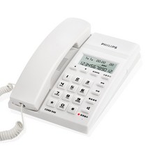 유무선전화기 가정용 유선전화 발신자표시 업무용 고정 상업 앉는, T06-CORD040 화이트 업무용